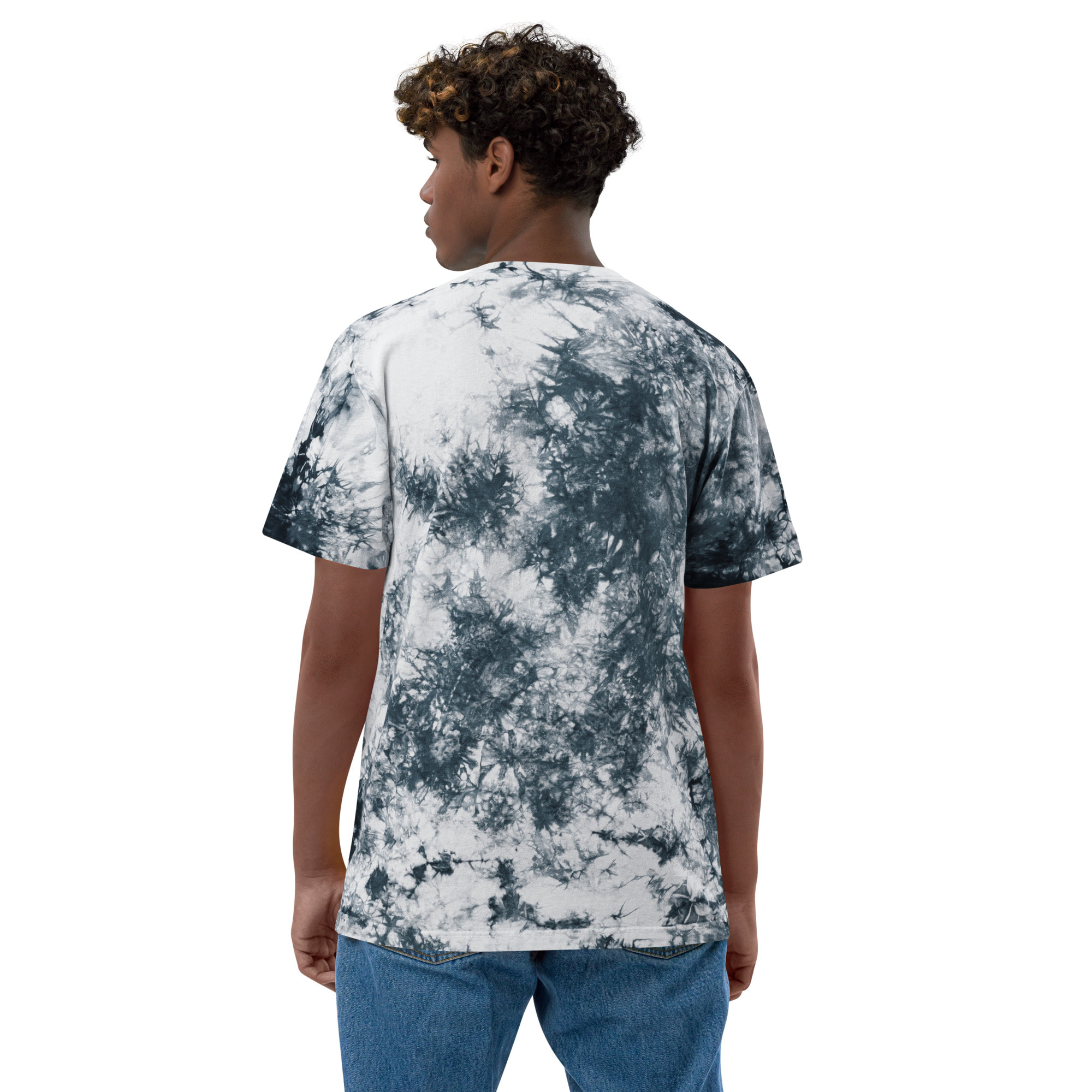 Oversized Heavyweight Tie Dye Printed T-shirt